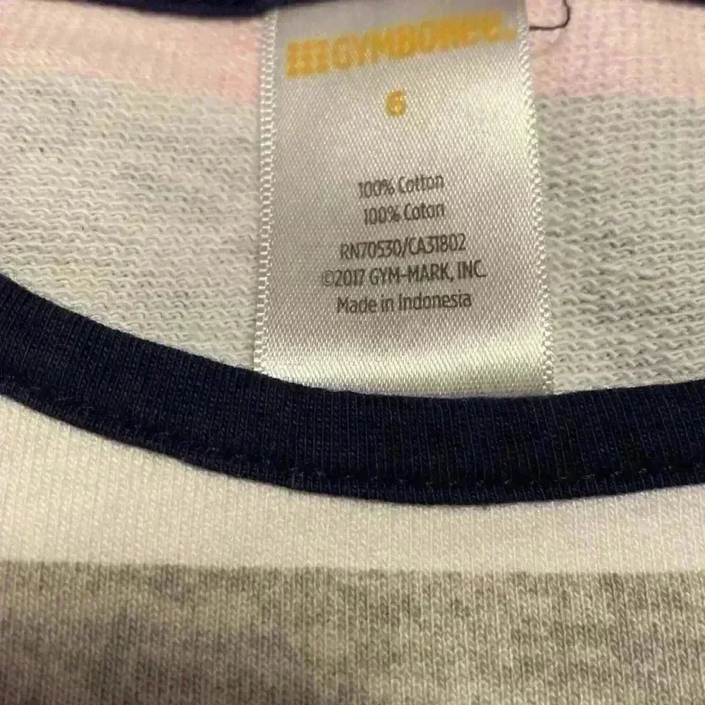 Gymboree Girls Striped Long Sleeve Dress Size 6.